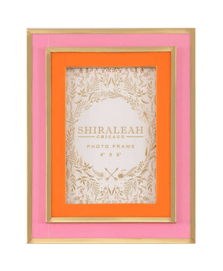 VIVA 4" x 6" LAYERED PICTURE FRAME,PINK.