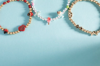 'Carbs are My Love Language' Beaded Stretch Bracelet.