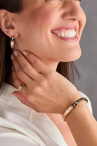 'Pray, Wait and Trust' Hoop Earrings.