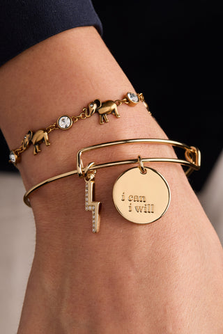 “I Can, I Will” Duo Charm Bangle.