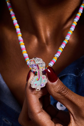 Polly Pocket™ Limited Edition Pool Party Beaded Locket Necklace.