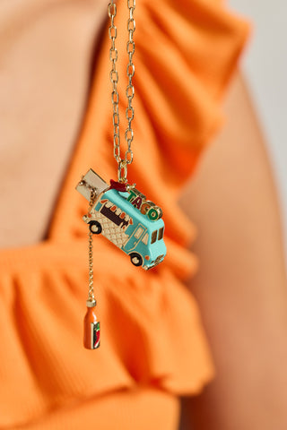 Taco Truck Locket Necklace.