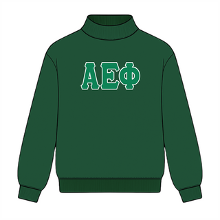 Classic twill sorority embroidered mock neck sweatshirt by Duo Threads, sorority apparel - House of Me boutique Norman OK