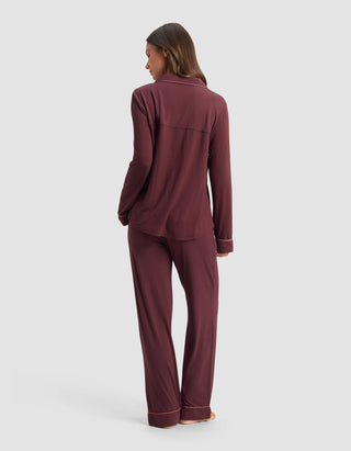 Women's Bamboo Stretch-Knit Long Sleeve Pajama Set (Collective)
