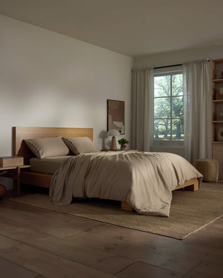 Soft-Wash Cotton Bedding Deluxe Bundle - Silk.