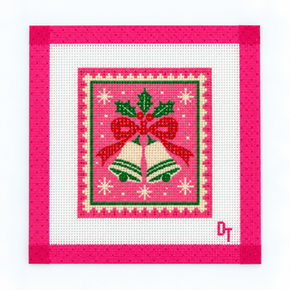 Jingle All the Way bells Christmas needlepoint canvas by Duo Threads - House of Me boutique Norman OK