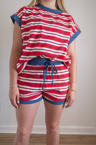 Americana Striped Lounge Set