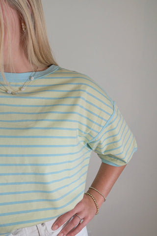 Striped Relaxed Fit Knit Tee
