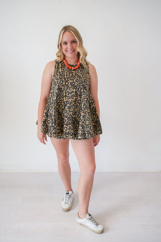 Outlaw Leopard Swing Shorts