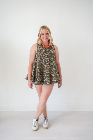Outlaw Leopard Swing Shorts