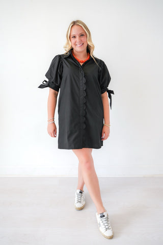 Audrey Puff Sleeve Shift Dress
