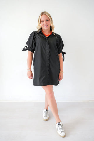 Audrey Puff Sleeve Shift Dress