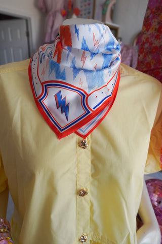 THUNDER BOLT Silk Scarf.