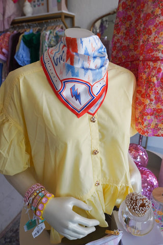THUNDER BOLT Silk Scarf.