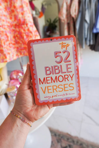 Kids Bible Memory Cards: Pink