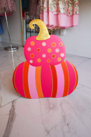 Round Top Collection Bright Pumpkin Stack