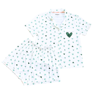 Love Letters sorority pajama set with Greek letter hearts by Duo Threads, sorority apparel - House of Me boutique Norman OK
