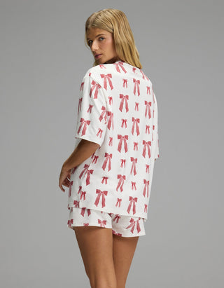 Women's First Layer Boyfriend Sleep Tee & Boxer Short Set