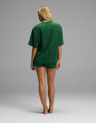 Women's First Layer Boyfriend Sleep Tee & Boxer Short Set
