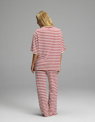 Women's First Layer Boyfriend Sleep Tee & Pajama Pant Set