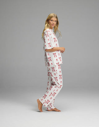 Women's First Layer Boyfriend Sleep Tee & Pajama Pant Set