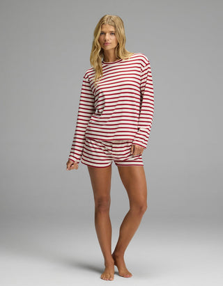 Women's First Layer Long Sleeve Sleep Tee & Boxer Short Set