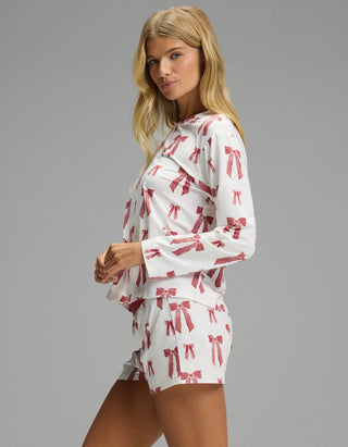 Women's First Layer Long Sleeve Sleep Tee & Boxer Short Set