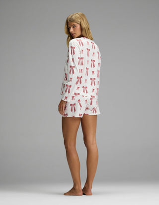 Women's First Layer Long Sleeve Sleep Tee & Boxer Short Set