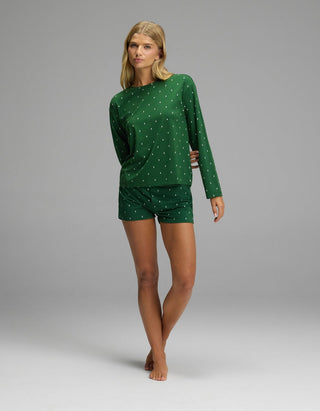Women's First Layer Long Sleeve Sleep Tee & Boxer Short Set