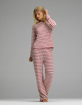 Women's First Layer Long Sleeve Sleep Tee & Pajama Pant Set
