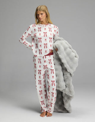 Women's First Layer Long Sleeve Sleep Tee & Pajama Pant Set