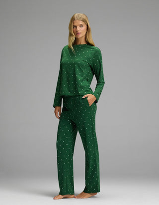 Women's First Layer Long Sleeve Sleep Tee & Pajama Pant Set