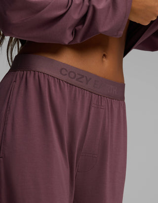 Women's First Layer Boyfriend Sleep Tee & Pajama Pant Set.