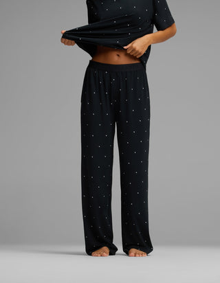 Women's First Layer Pajama Short Sleeve Tee & Pajama Pant Set.