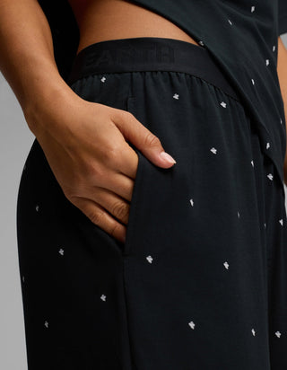Women's First Layer Pajama Short Sleeve Tee & Pajama Pant Set.