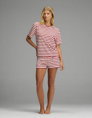 Women's First Layer Pajama Short Sleeve Tee & Boxer Short Set