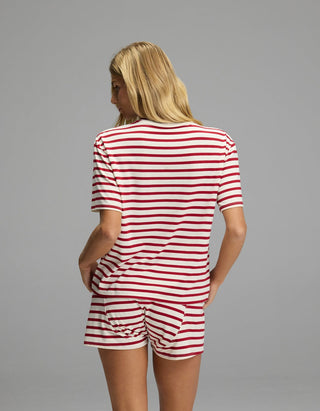 Women's First Layer Pajama Short Sleeve Tee & Boxer Short Set