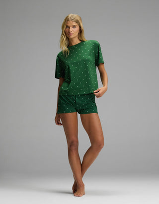 Women's First Layer Pajama Short Sleeve Tee & Boxer Short Set
