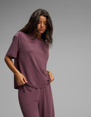 Women's First Layer Pajama Short Sleeve Tee & Pajama Pant Set.