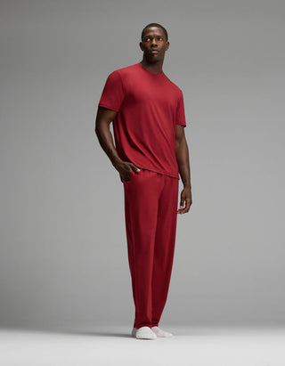Men's First Layer Pajama Short Sleeve Tee & Pant Set