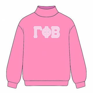 Classic twill sorority embroidered mock neck sweatshirt by Duo Threads, sorority apparel - House of Me boutique Norman OK