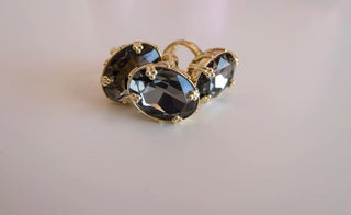 Adjustable Crystal Ring close-up view 1 - House of Me boutique Norman OK