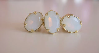Adjustable Crystal Ring close-up view 9 - House of Me boutique Norman OK