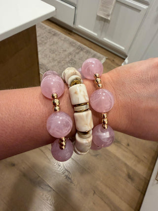 Golden Coast Beaded Bracelet handmade gold beaded bracelet Hart Designs - House of Me boutique Norman OK