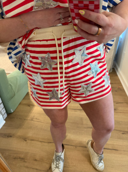 Firecracker Sequin Star Shorts