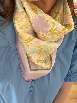 Sunday Garden Scarf detail view - House of Me boutique Norman OK