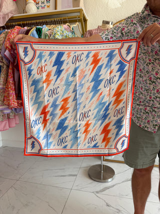THUNDER BOLT Silk Scarf.