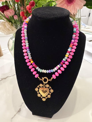 Pastel Pop Necklace flat lay - House of Me boutique Norman OK
