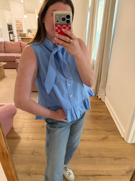 Caroline Tie Neck Top