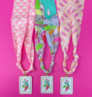 Mahjong bird bam scarf necklace by Golden Lily - House of Me boutique Norman OK